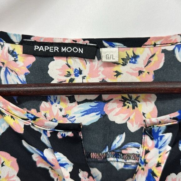 Women’s Paper Moon floral shirt sz Large - Picture 2 of 3